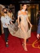 Kendall Jenner Booty in a See-Through Dress at 2021 Met Gala in New York