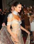 Kendall Jenner Booty in a See-Through Dress at 2021 Met Gala in New York