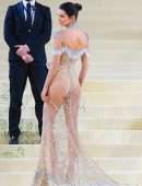 Kendall Jenner Booty in a See-Through Dress at 2021 Met Gala in New York