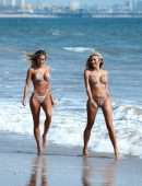 Khloe Terae and Janie Summers Booty in a Tiny Bikini at a Beach