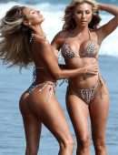 Khloe Terae and Janie Summers Booty in a Tiny Bikini at a Beach