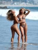 Khloe Terae and Janie Summers Booty in a Tiny Bikini at a Beach