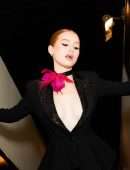 Madelaine Petsch Booty and Cleavage in Chelsea Lauren NYFW Photo Diary