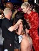 Megan Fox in a See-Through Dress at 2021 MTV Video Music Awards in New York