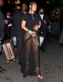 Rihanna Booty in Tiny Thong Panties at Met Gala After Party in New York