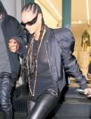 Rihanna Pokies in a Sheer Top, Out in New York
