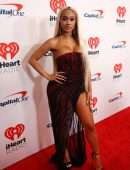 Saweetie Leggy at 2021 iHeartRadio Music Festival in Las Vegas