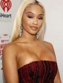 Saweetie Leggy at 2021 iHeartRadio Music Festival in Las Vegas