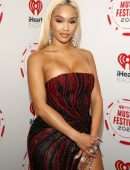 Saweetie Leggy at 2021 iHeartRadio Music Festival in Las Vegas