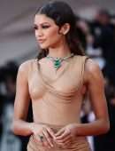 Zendaya Coleman Gorgeous in a Pretty Dress at “Dune” Premiere in Venice