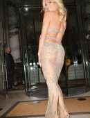 Ashley Roberts Leaving The Court Private Members Club in London