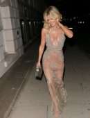 Ashley Roberts Leaving The Court Private Members Club in London