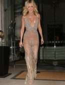 Ashley Roberts Leaving The Court Private Members Club in London