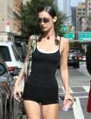 Bella Hadid Leggy, Out in NYC