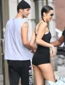 Bella Hadid Leggy, Out in NYC