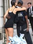 Bella Hadid Leggy, Out in NYC