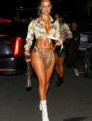 Draya Michele Booty in Skimpy Outfit at Goya Studios Sound Stage in Los Angeles