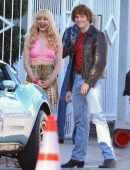 Emmy Rossum Leggy, Filming 'Angelyne' in Los Angeles