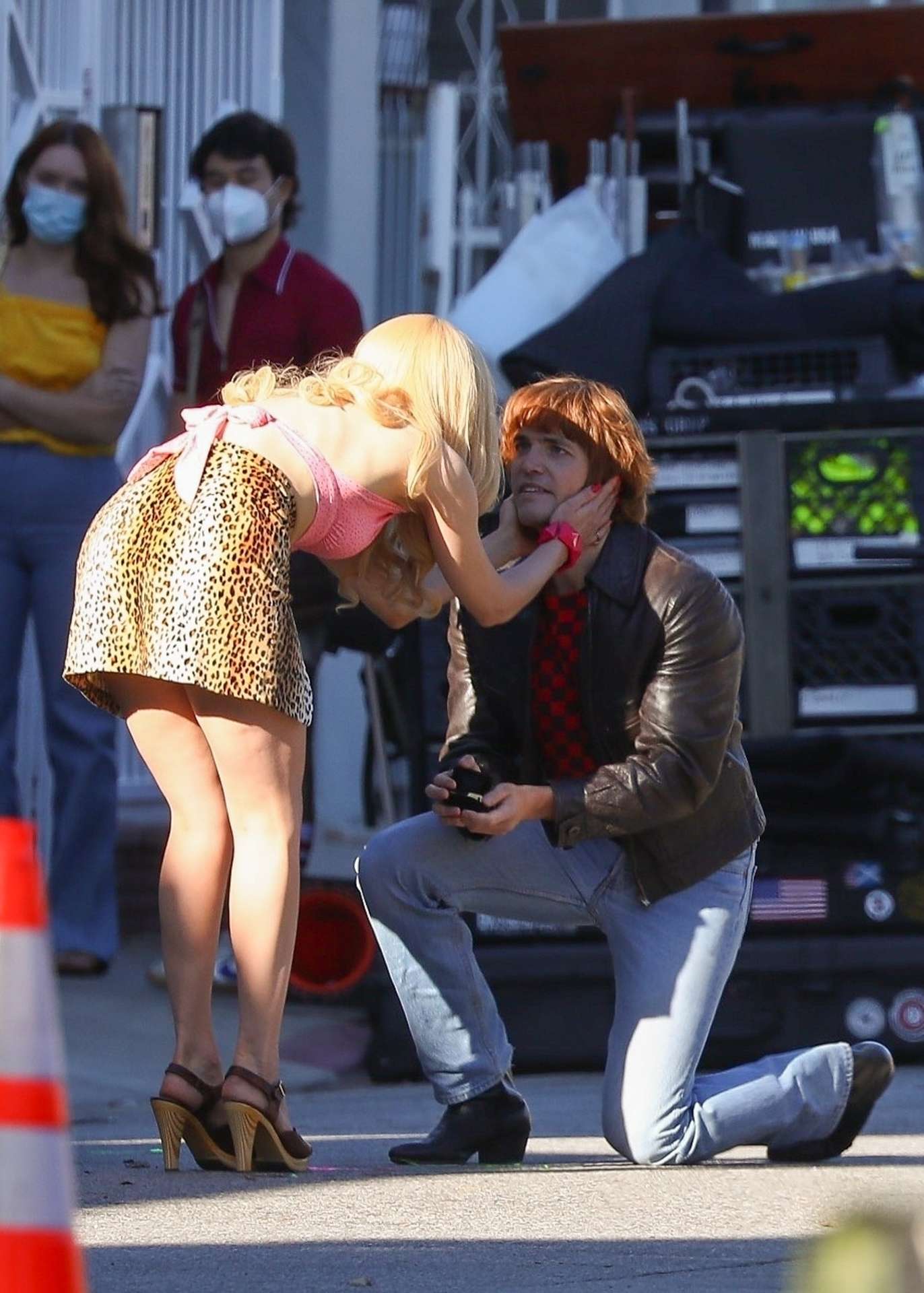 Emmy Rossum Leggy, Filming 'Angelyne' in Los Angeles