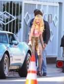 Emmy Rossum Leggy, Filming 'Angelyne' in Los Angeles