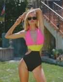 Frida Aasen in Bikini for Beach Bunny Neon Revolution Summer 2021 Campaign