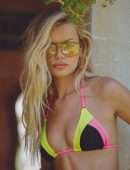 Frida Aasen in Bikini for Beach Bunny Neon Revolution Summer 2021 Campaign