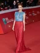 Jessica Chastain at the Premiere of The Eyes of Tammy Faye in Rome