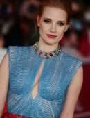 Jessica Chastain at the Premiere of The Eyes of Tammy Faye in Rome