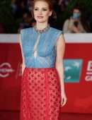Jessica Chastain at the Premiere of The Eyes of Tammy Faye in Rome