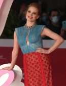 Jessica Chastain at the Premiere of The Eyes of Tammy Faye in Rome