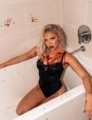 Jordyn Jones Booty in a Bathtub Photoshoot