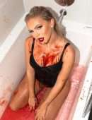 Jordyn Jones Booty in a Bathtub Photoshoot