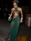 Karrueche Tran See-Through Booty in a Tiny Thong Dress Out in Los Angeles