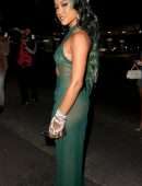Karrueche Tran See-Through Booty in a Tiny Thong Dress Out in Los Angeles