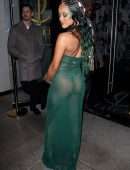 Karrueche Tran See-Through Booty in a Tiny Thong Dress Out in Los Angeles