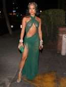 Karrueche Tran See-Through Booty in a Tiny Thong Dress Out in Los Angeles