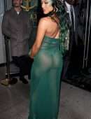 Karrueche Tran See-Through Booty in a Tiny Thong Dress Out in Los Angeles