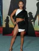 Karrueche Tran Upskirt at the Premiere of “The Harder They Fall” in Los Angeles