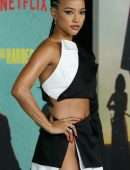 Karrueche Tran Upskirt at the Premiere of “The Harder They Fall” in Los Angeles