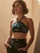 Lucy Hale in a Black Lingerie for for Hunkemoller Campaign