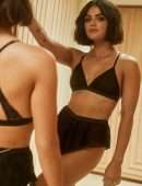 Lucy Hale in a Black Lingerie for for Hunkemoller Campaign