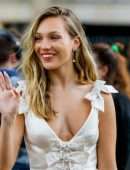 Maddie Ziegler Leggy and Cleavage at Miu Miu Fashion Show in Paris