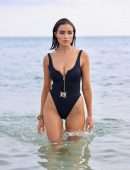 Olivia Culpo Hot in a Swimsuit at “Michael Kors” Photoshoot in Miami