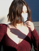 Selena Gomez Cleavage at “Only Murders in the Building” Promo Event in Los Angeles