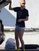 Suki Waterhouse Booty in Innerwear, Cleans her Car Out in Los Angeles