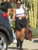 Vanessa Hudgens Leaving a Hotel in Los Angeles