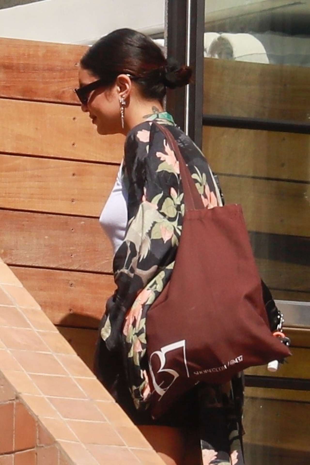 Vanessa Hudgens Leaving a Hotel in Los Angeles