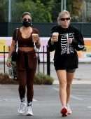Vanessa Hudgens and GG Magree Outside Dogpound Gym in West Hollywood