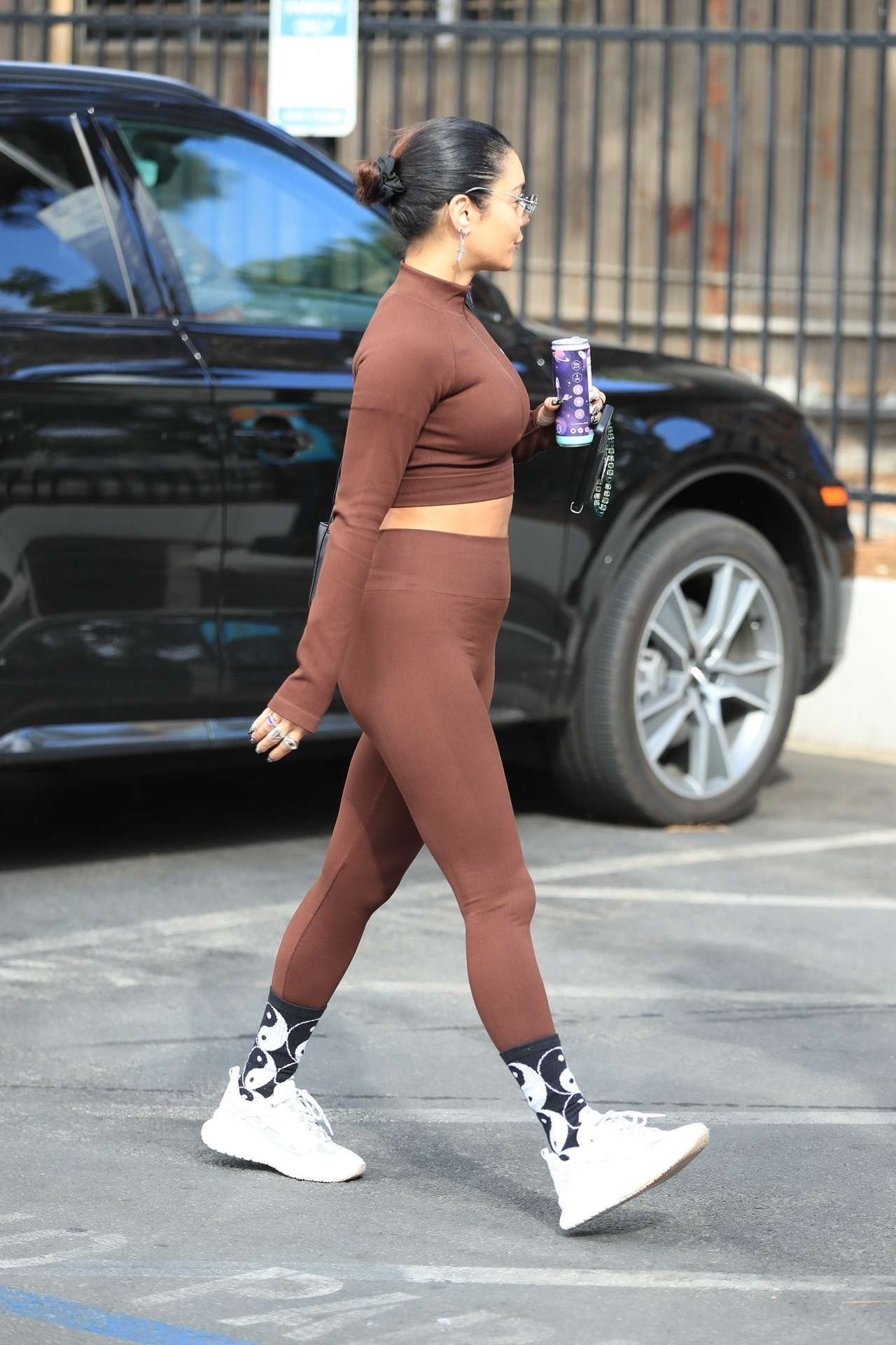 Vanessa Hudgens and GG Magree Outside Dogpound Gym in West Hollywood