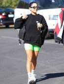 Vanessa Hudgens and GG Magree Leggy, Outside Dogpound Gym in West Hollywood